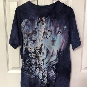 Winter Wolf Tie-Dye Animal T-Shirt🐺❄️